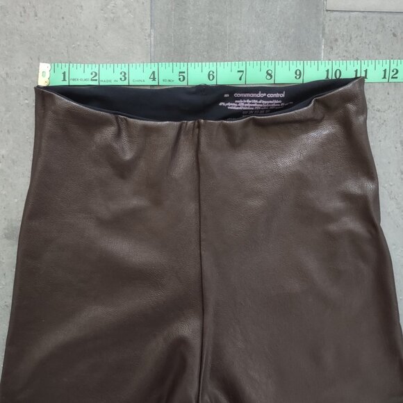 NWOT Commando Perfect Control faux leather leggings - espresso - M - Picture 7 of 10
